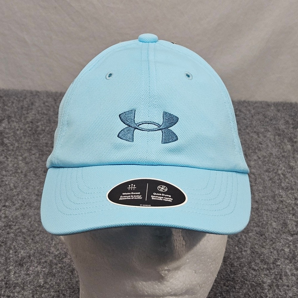 Under‎ Armour Hat Youth OSFM Light Blue Wicking Quick Dry Baseball Cap Sporty